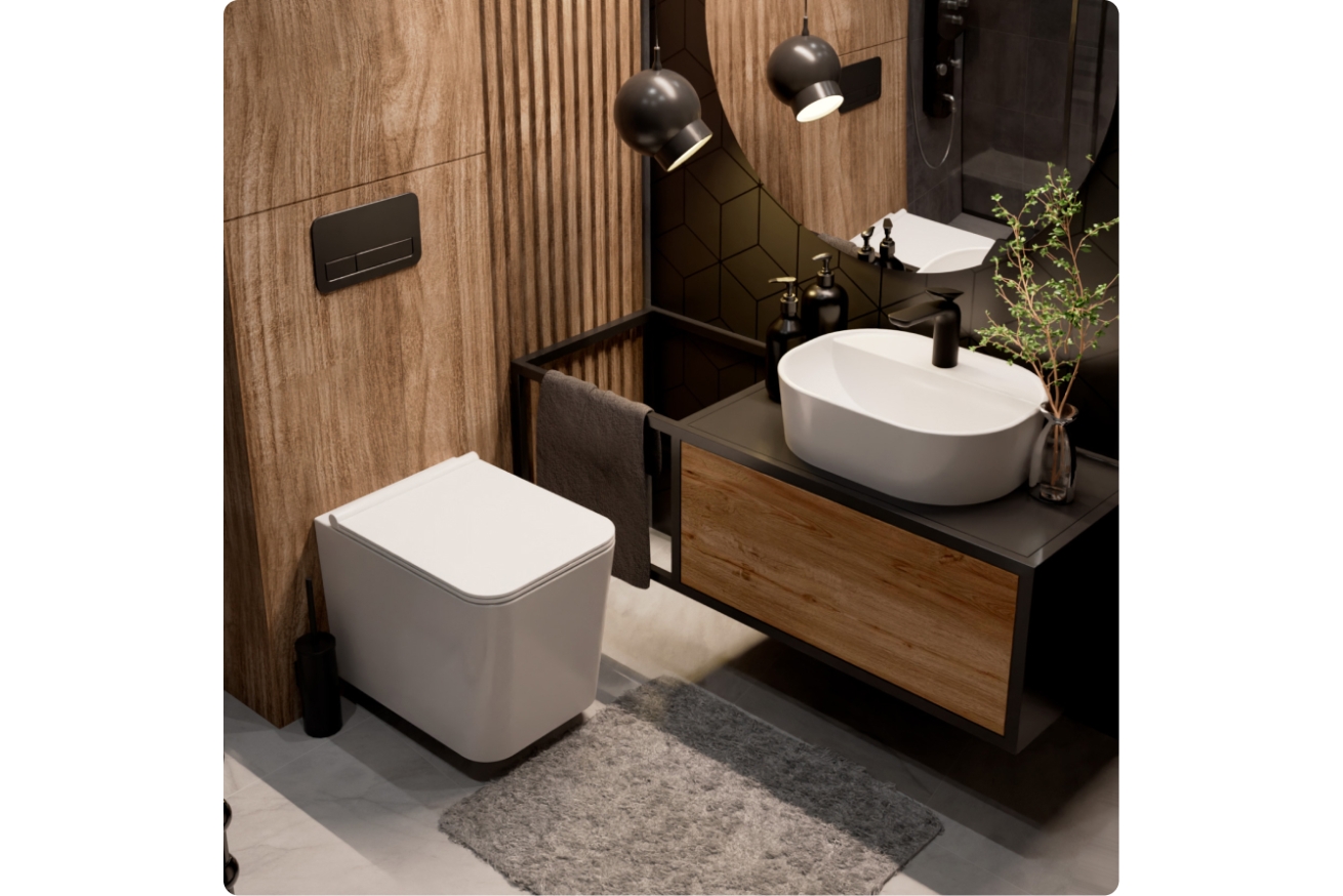 Комплект инсталляции GROHE Rapid SL 38775001 с унитазом AQUAme AQM2003 и сиденьем с микролифтом (NW0311)