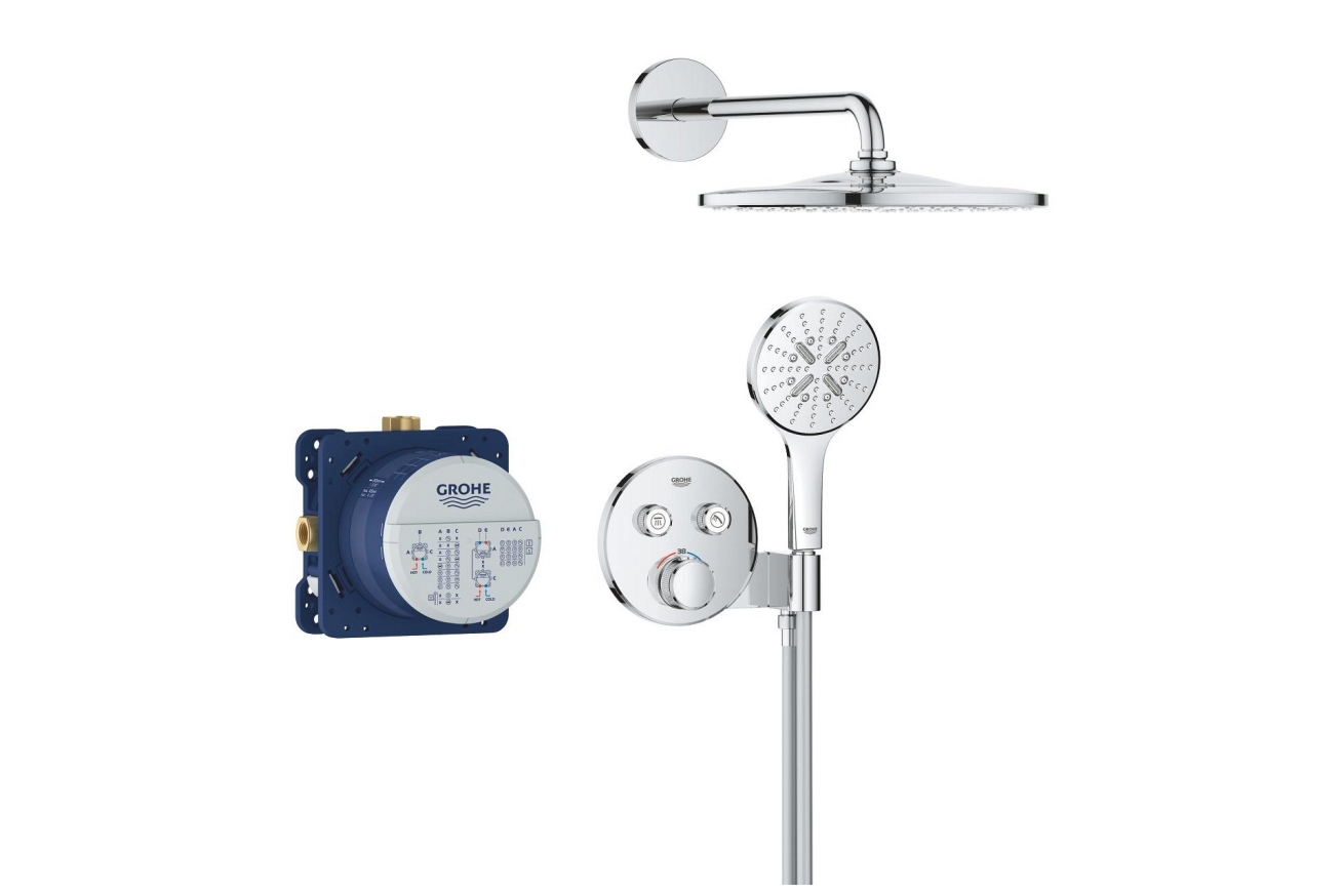 Душевая система GROHE Grohtherm SmartControl с термостатом для душа, хром (34866000)