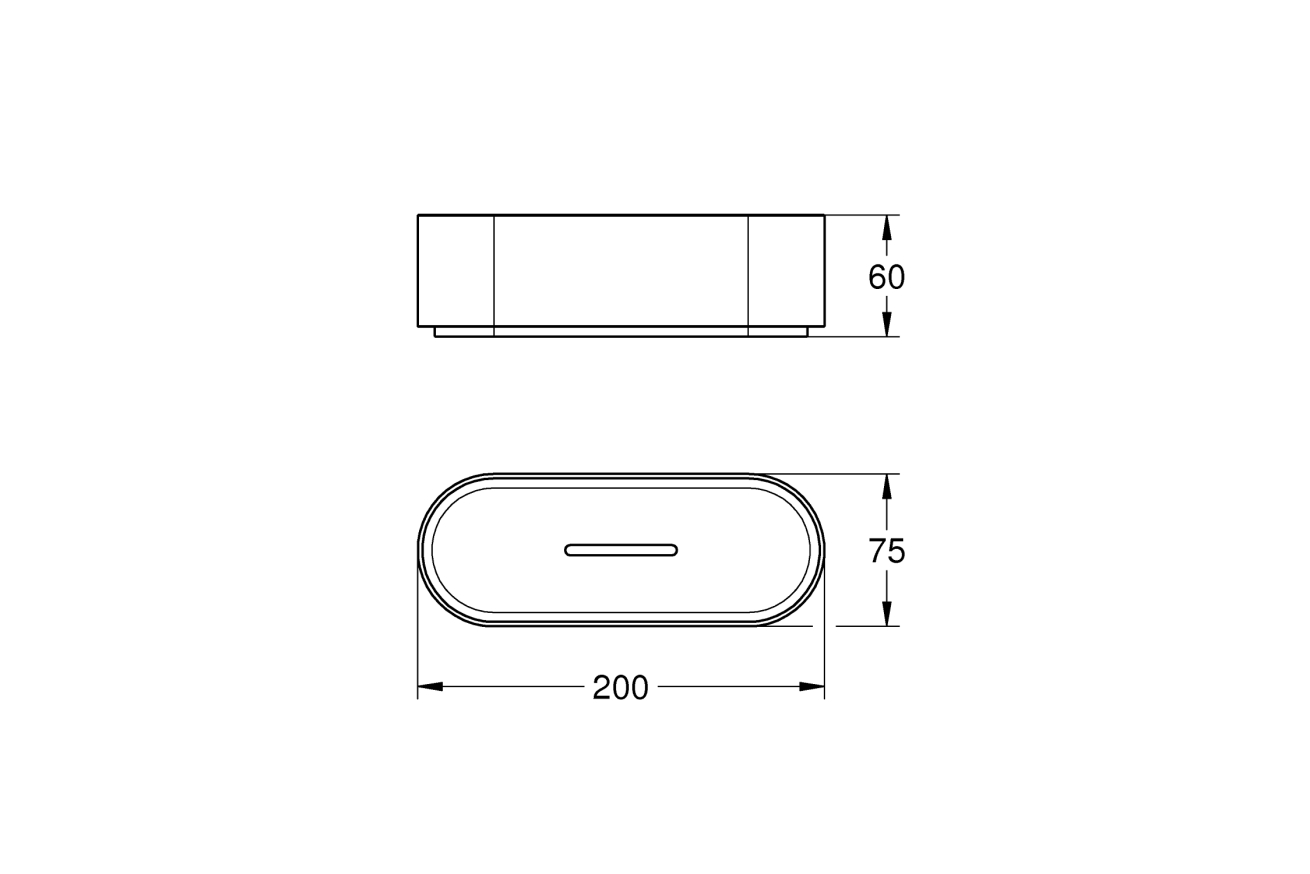 Полочка для душа GROHE Selection, без держателя (41037000)
