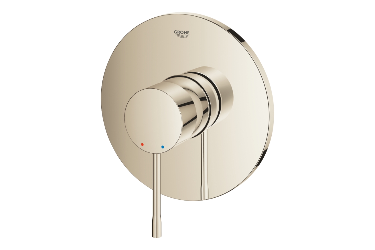 Внешняя часть смесителя для душа GROHE Essence скрытого монтажа, круглая, никель глянец (24168BE1)