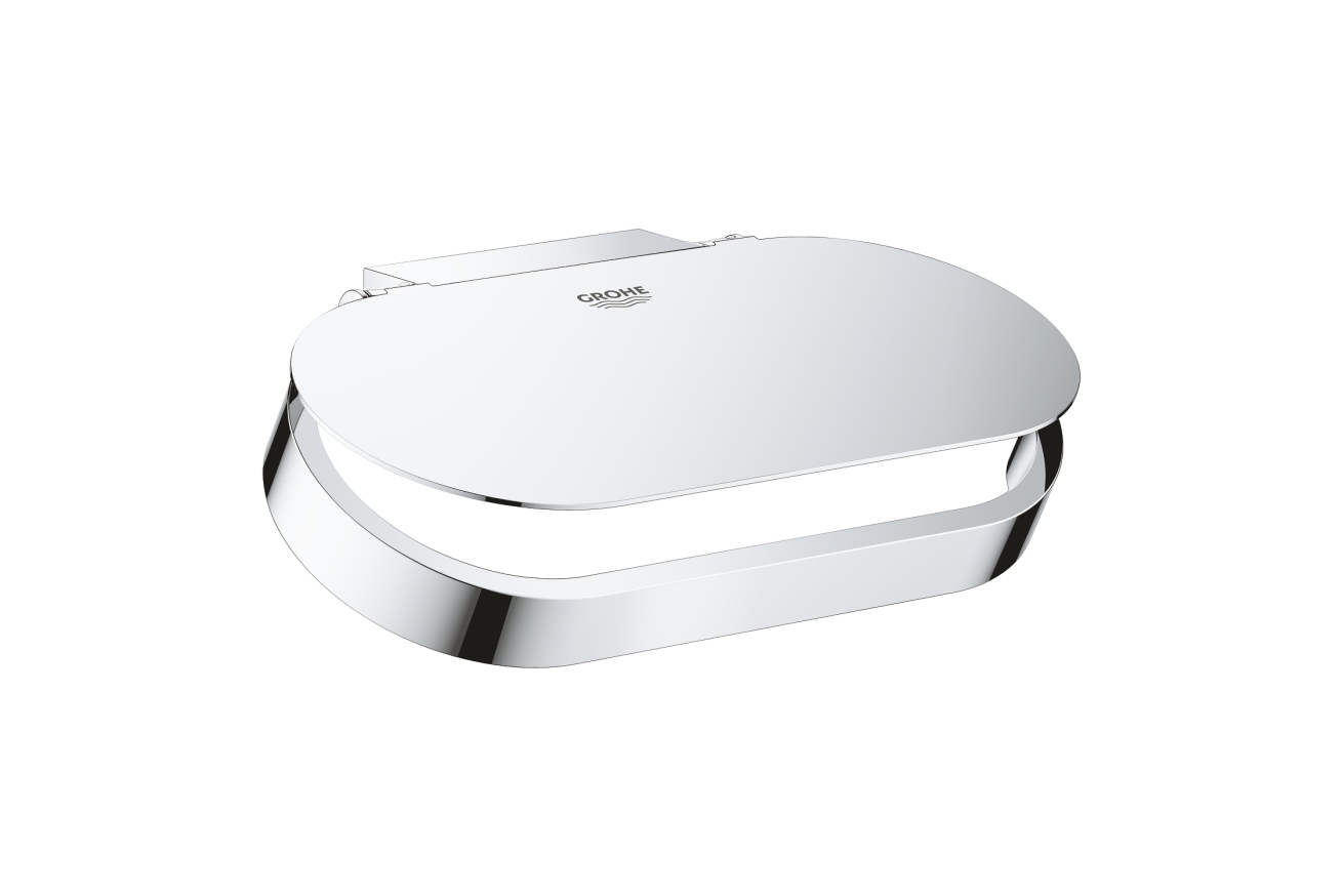 Держатель для туалетной бумаги GROHE Selection, с крышкой, хром (41069000)