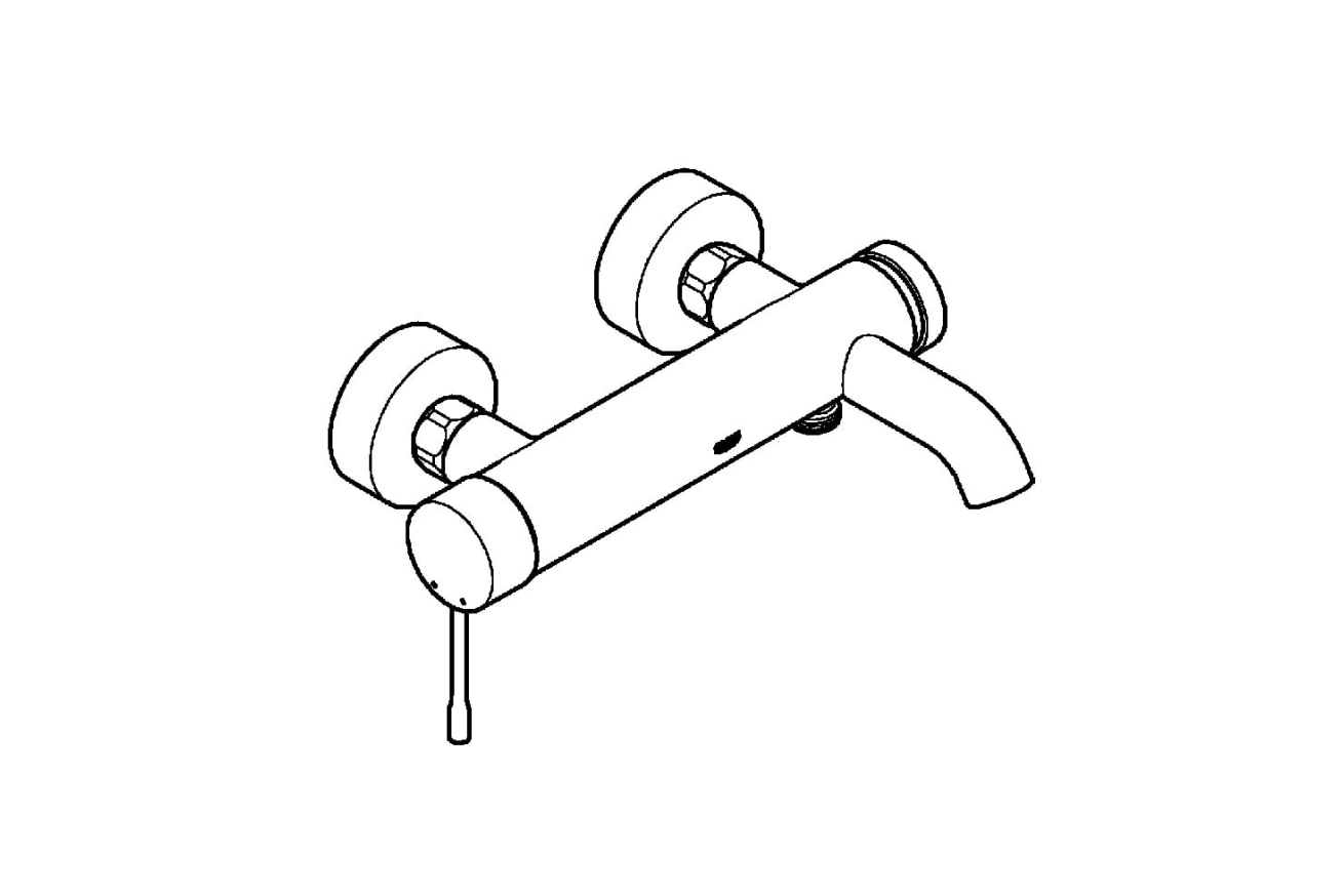 Смеситель для ванны GROHE Essence, холодный рассвет матовый (25250GN1)