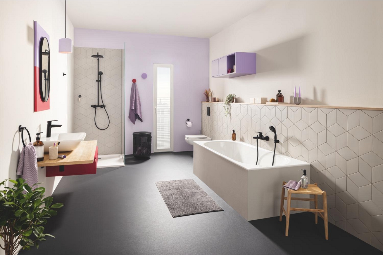 Смеситель для ванны GROHE Start, матовый черный (322782432)