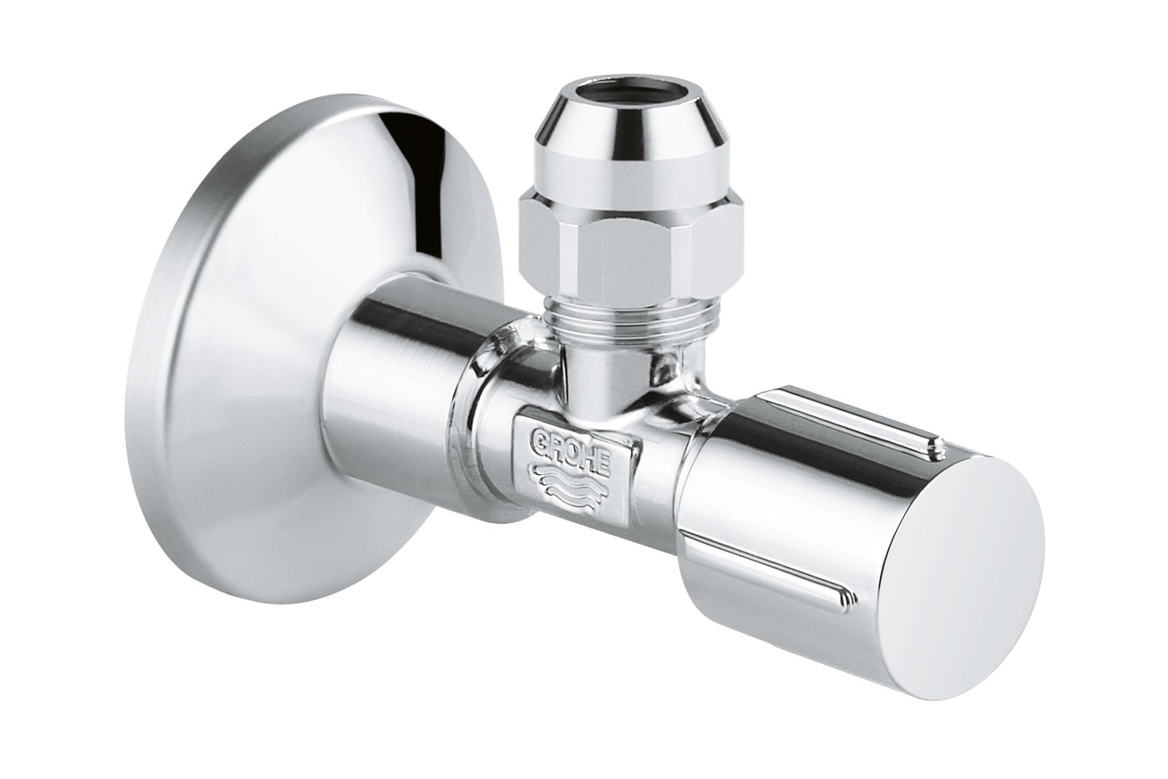 Угловой вентиль GROHE 1/2"-3/8" для подключения смесителей, хром (22039000)