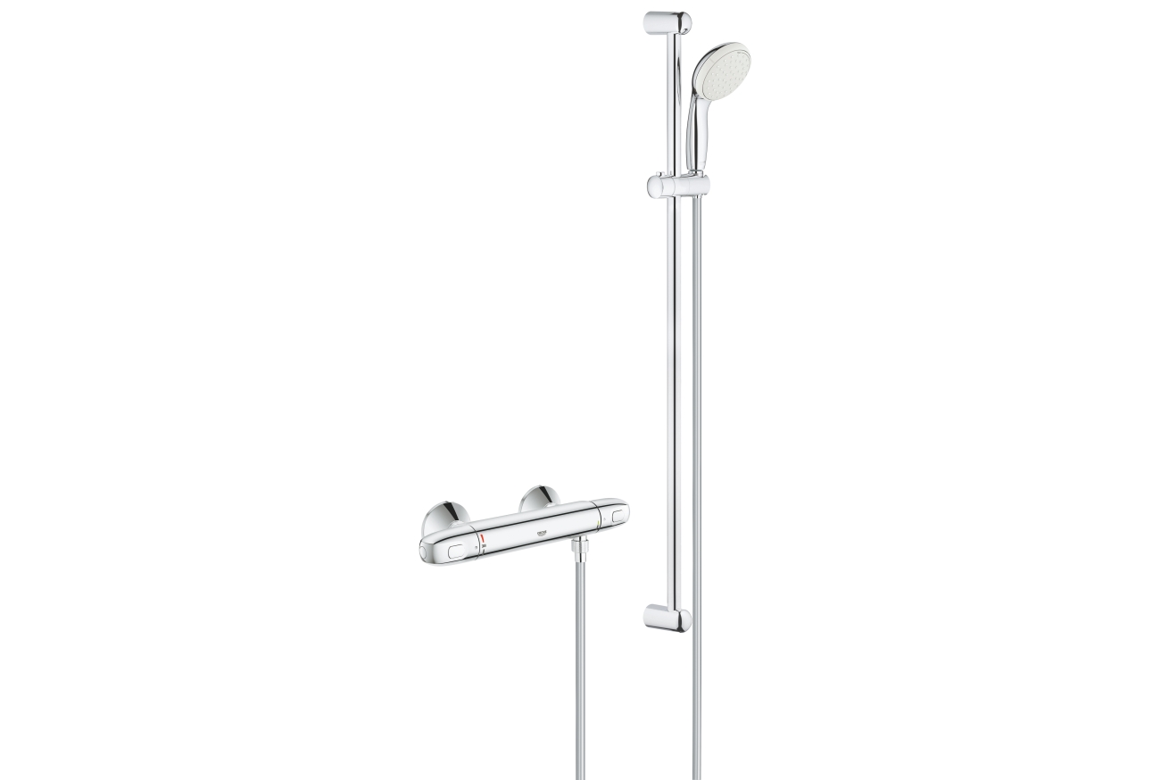 Термостат для душа GROHE Grohtherm 1000 с душевым гарнитуром, хром (34824004)