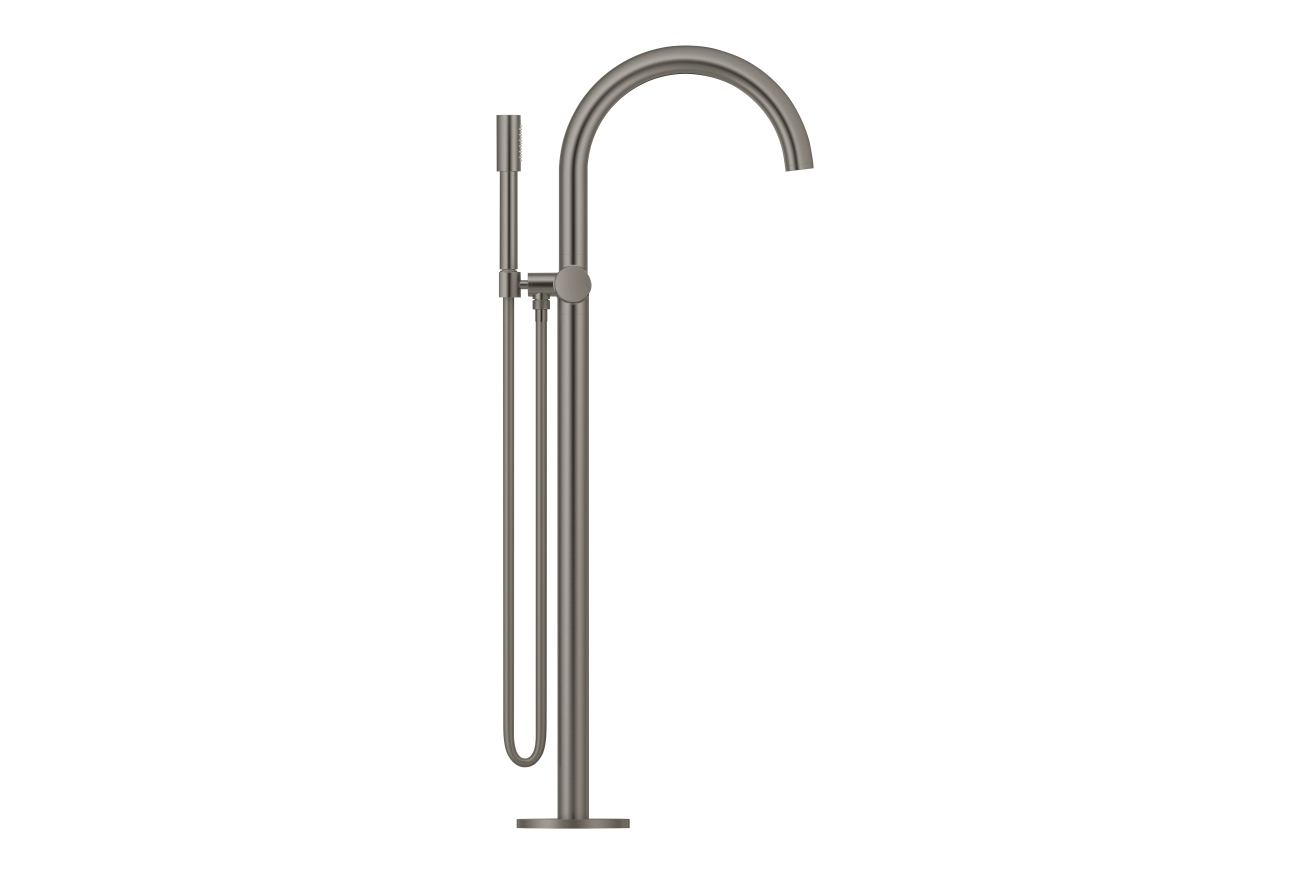 Внешняя часть смесителя для ванны GROHE Atrio напольного монтажа, темный графит матовый (32653AL3)