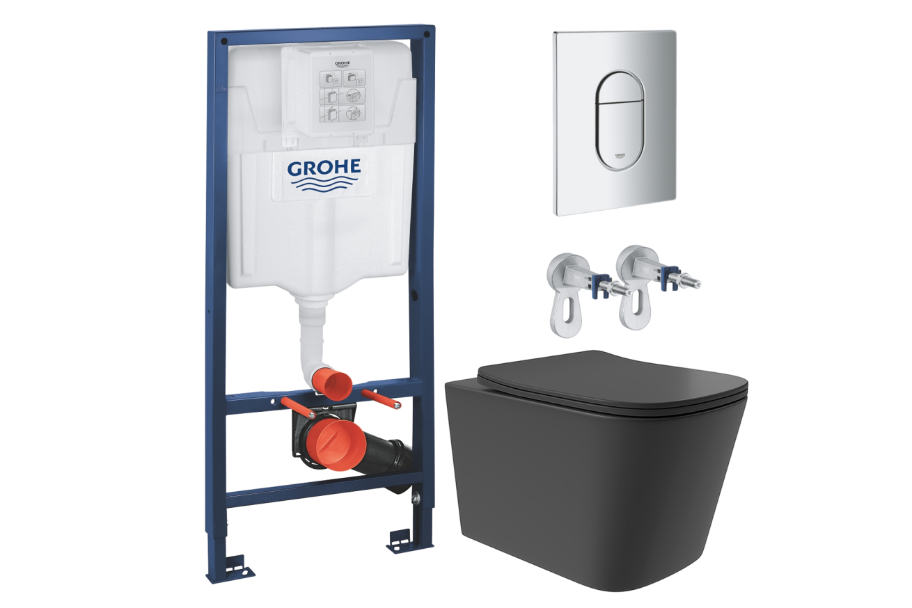 Комплект инсталляции GROHE Rapid SL NW0145/S с унитазом Aqueduto MACIO Plus MACT0240 и сиденьем с микролифтом (NW0214)