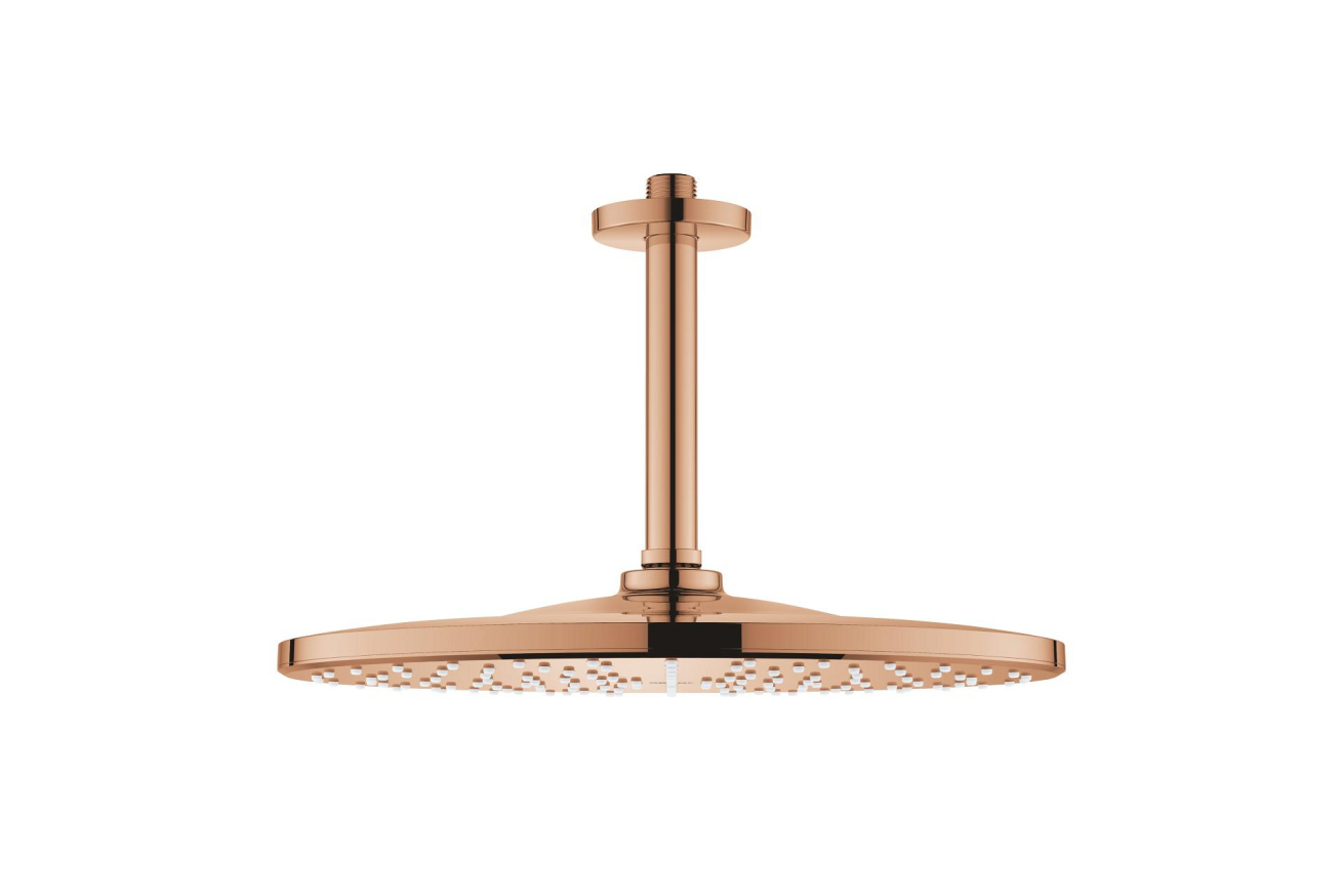Верхний душ GROHE Rainshower 310 Mono с душевым кронштейном, теплый закат глянец (26560DA0)