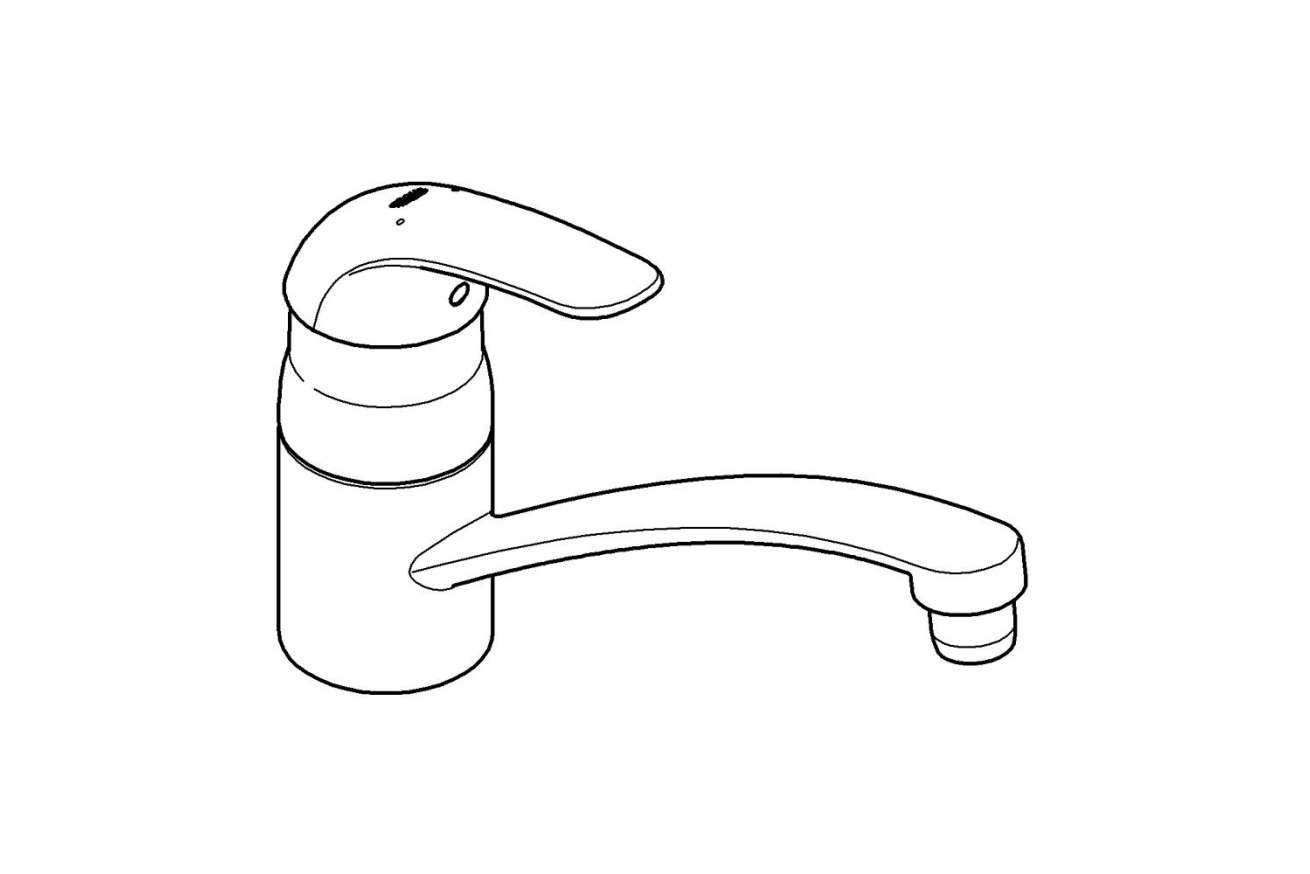 Смеситель для кухни GROHE Euroeco, хром (32750000)