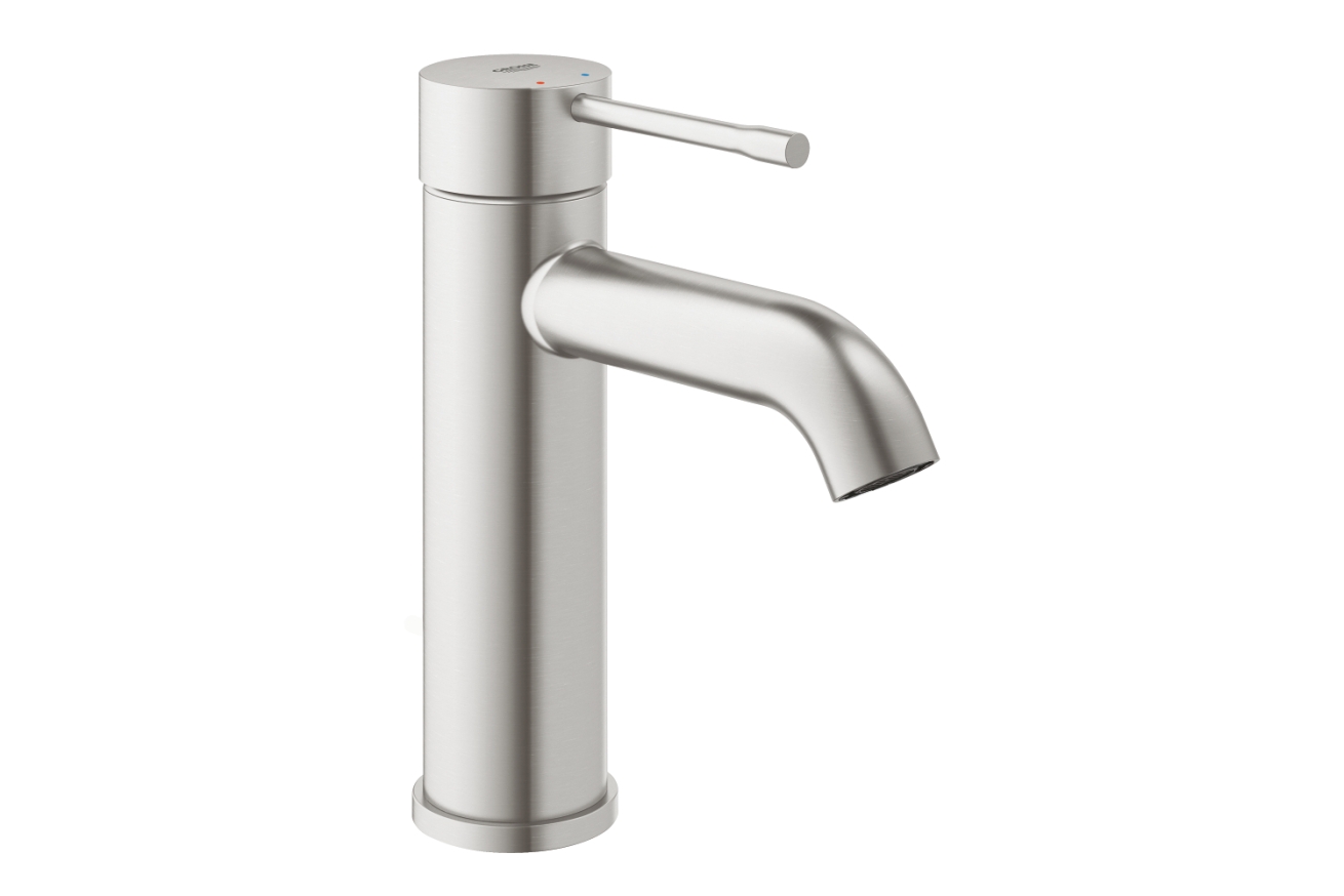 Смеситель для раковины GROHE Essence без донного клапана, S-size, суперсталь (24172DC1)