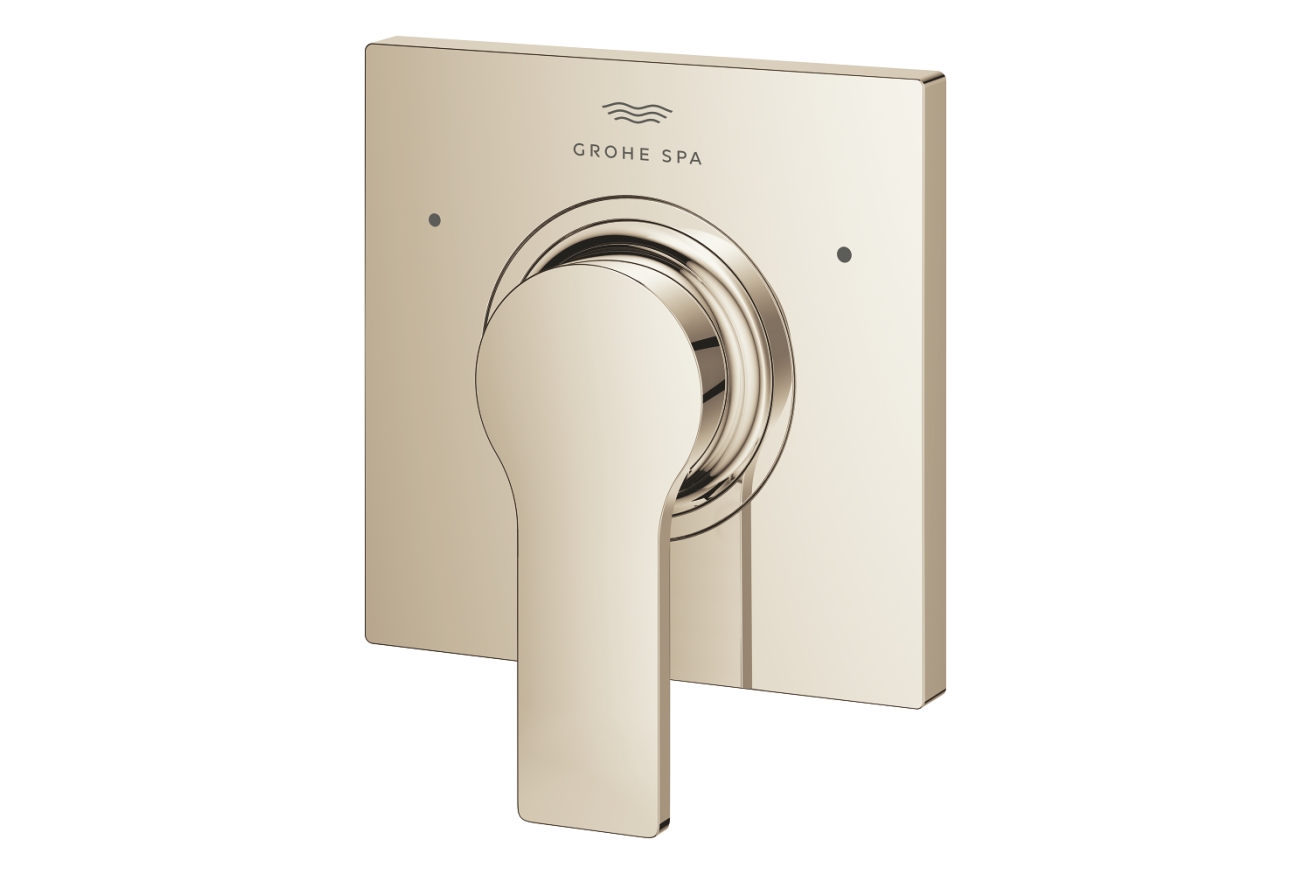 Внешняя часть смесителя для раковины GROHE Allure скрытого монтажа, на 2 отверстия, M-Size, темный графит глянец (19386A02)