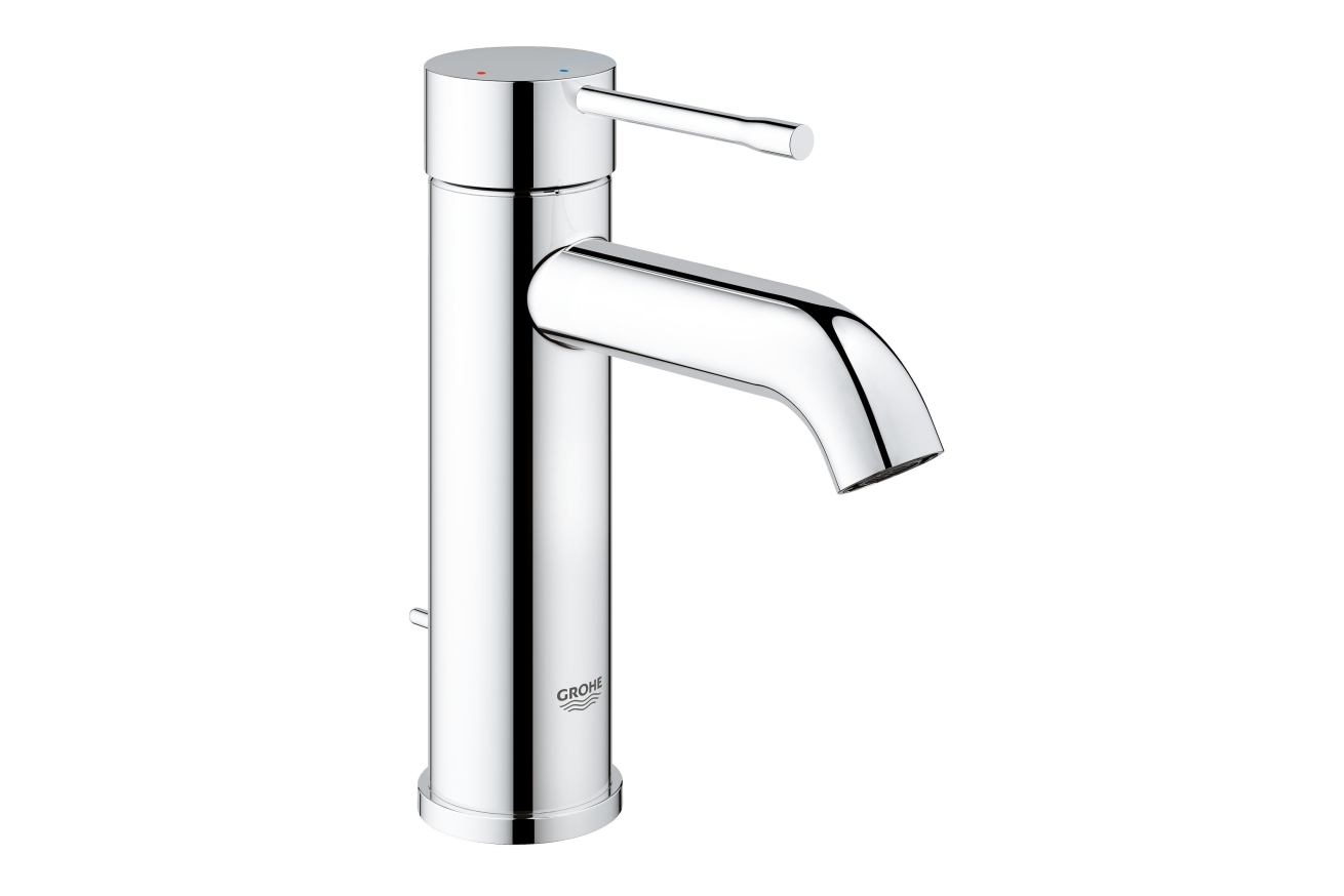 Смеситель для раковины GROHE Essence с донным клапаном, S-size, хром (23591001)