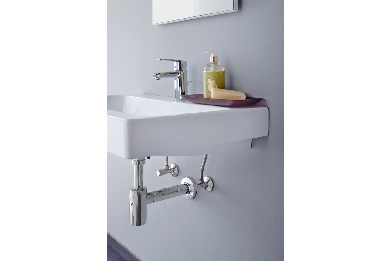Угловой вентиль GROHE Egaplus 1/2"-3/8" для подключения смесителей, хром (41263000)
