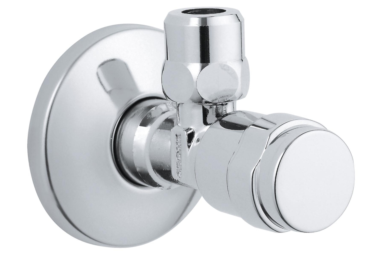 Угловой вентиль GROHE Egaplus 1/2"-3/8" для подключения смесителей, хром (41263000)