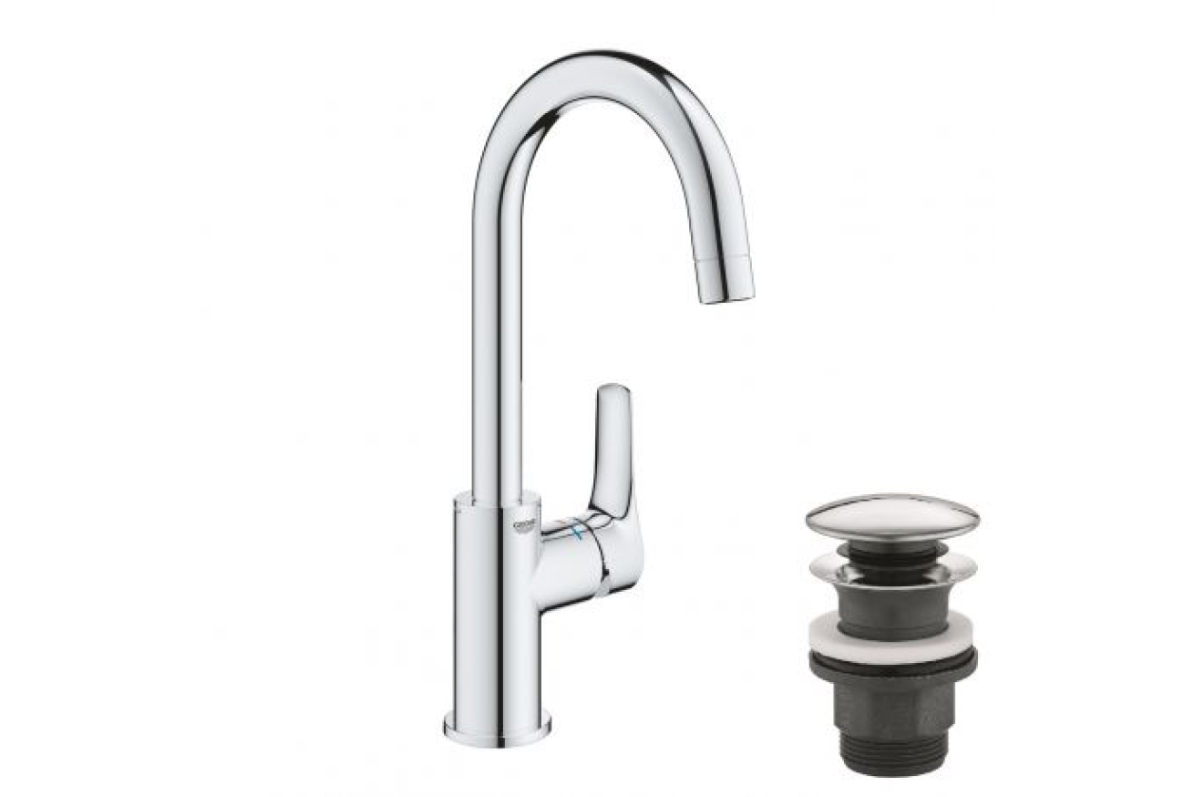 Смеситель для раковины GROHE Eurosmart, L-size, хром (23970003)