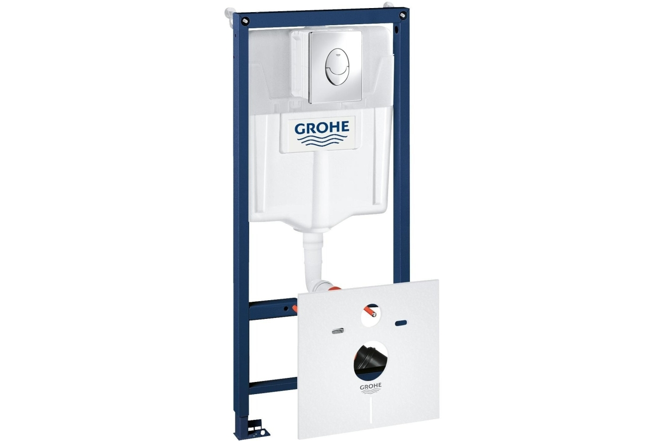 Комплект инсталляции GROHE Rapid SL 4 в 1 с унитазом Euro Ceramic и сиденьем (NW0136)