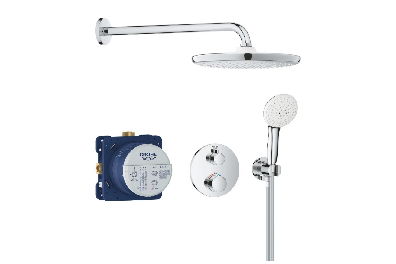 Душевая система GROHE Grontherm с термостатом для душа, хром (34872000)