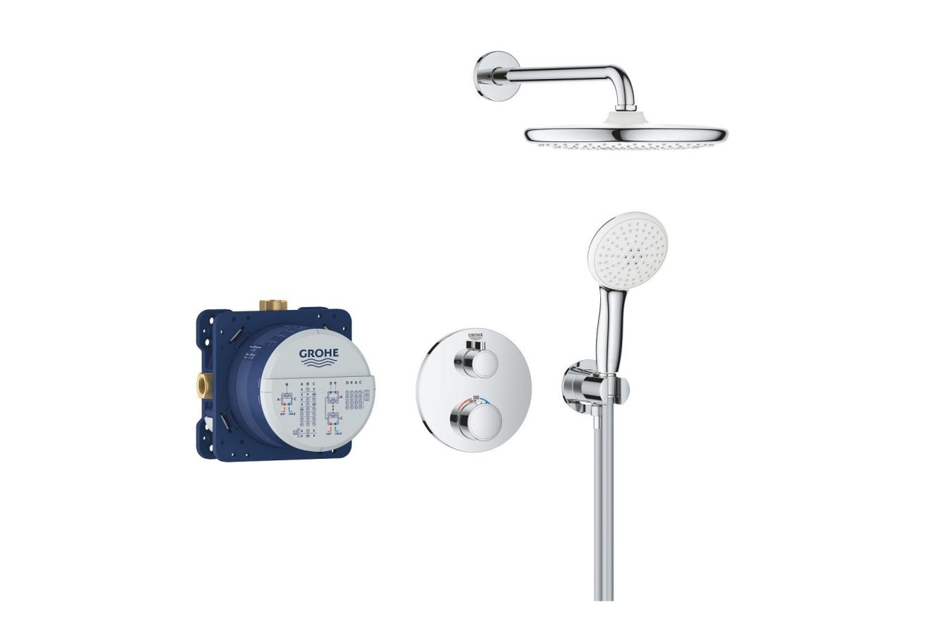 Душевая система GROHE Grontherm с термостатом для душа, хром (34872000)