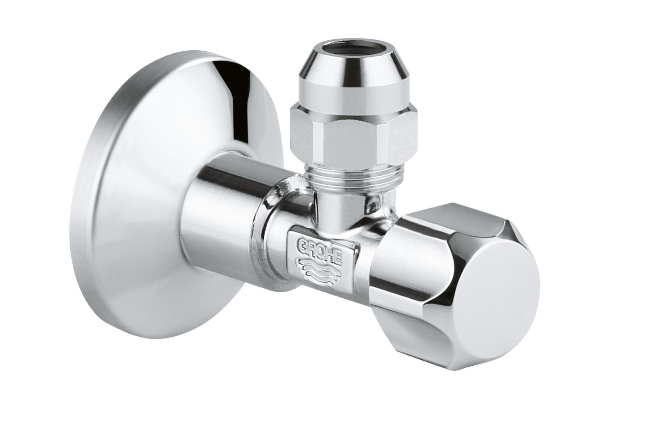 Угловой вентиль 3/8 дюйма GROHE, хром (22052000)