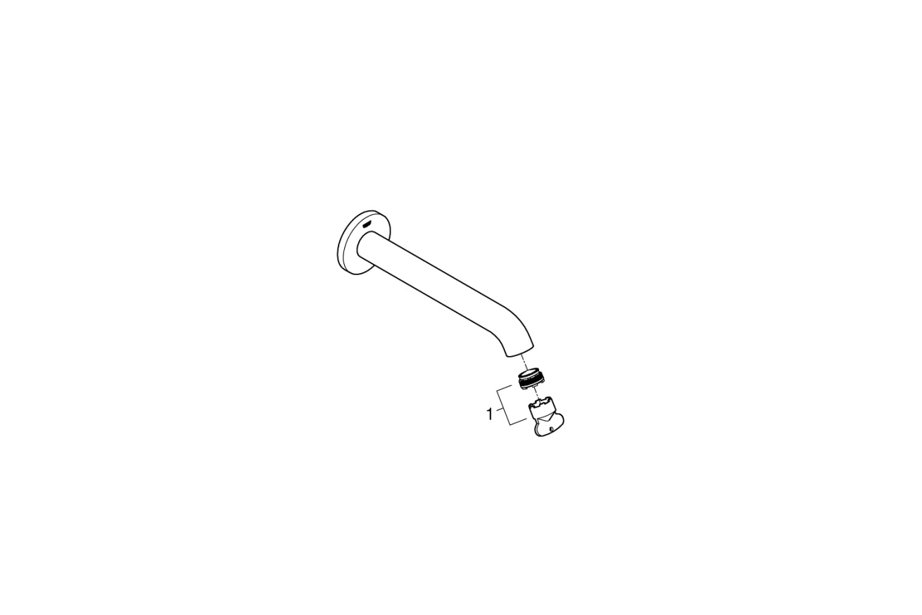 Излив для ванны GROHE Essence, никель матовый (13449EN1)