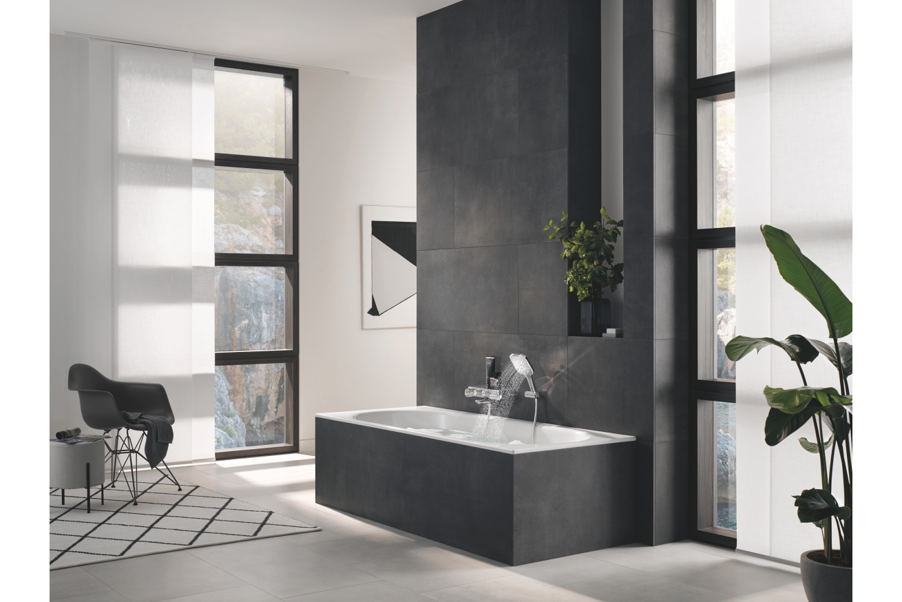 Ручной душ GROHE Rainshower SmartActive 130 Cube, 9,5 л/мин, 3 режима, хром (26582000)
