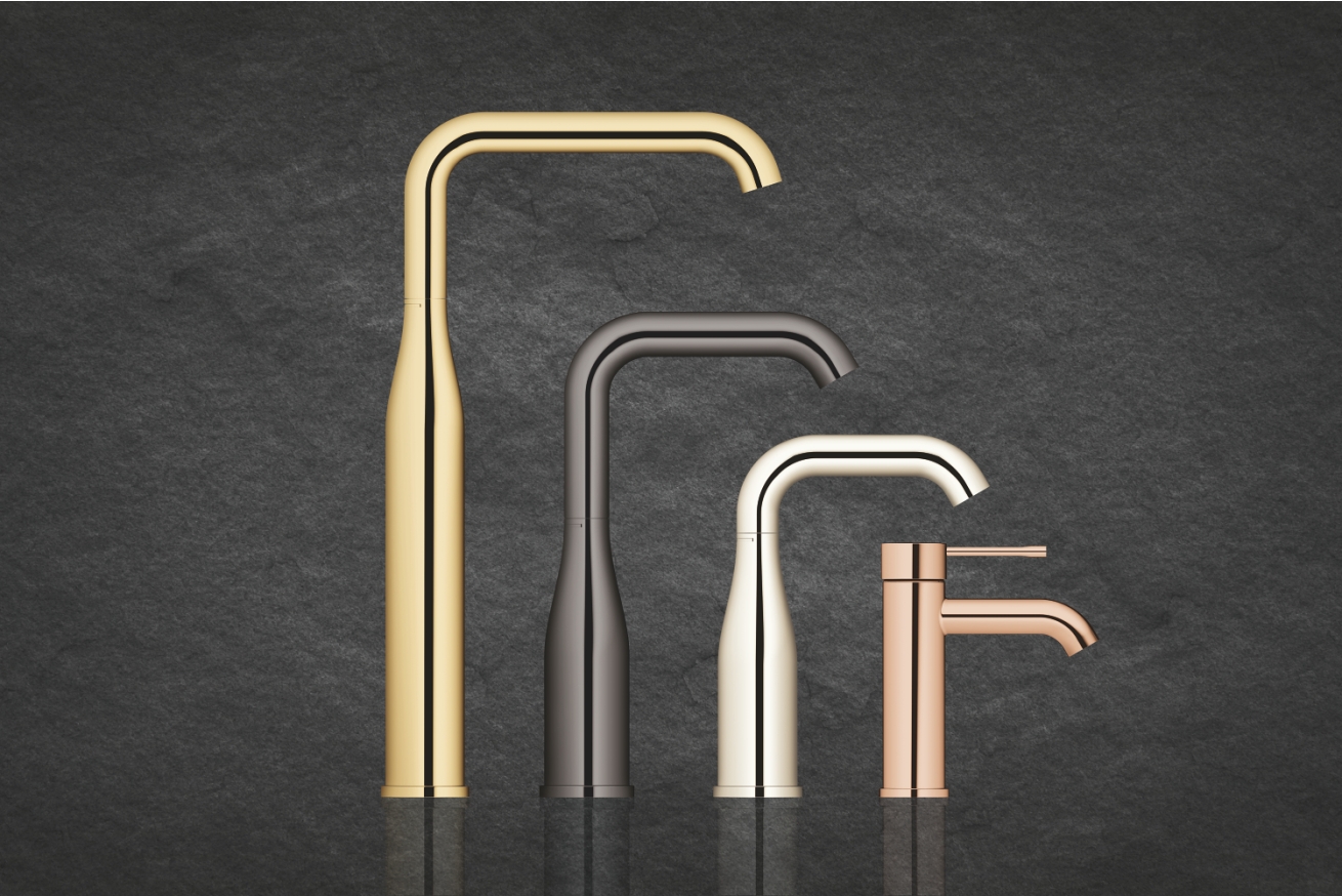Смеситель для раковины GROHE Essence без донного клапана, XL-size, холодный рассвет глянец (24170GL1)