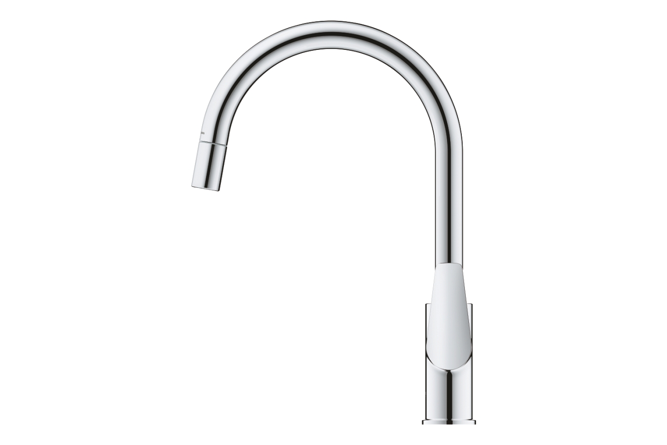 Смеситель для кухни GROHE BauEdge с вытяжным изливом, хром (30536000)