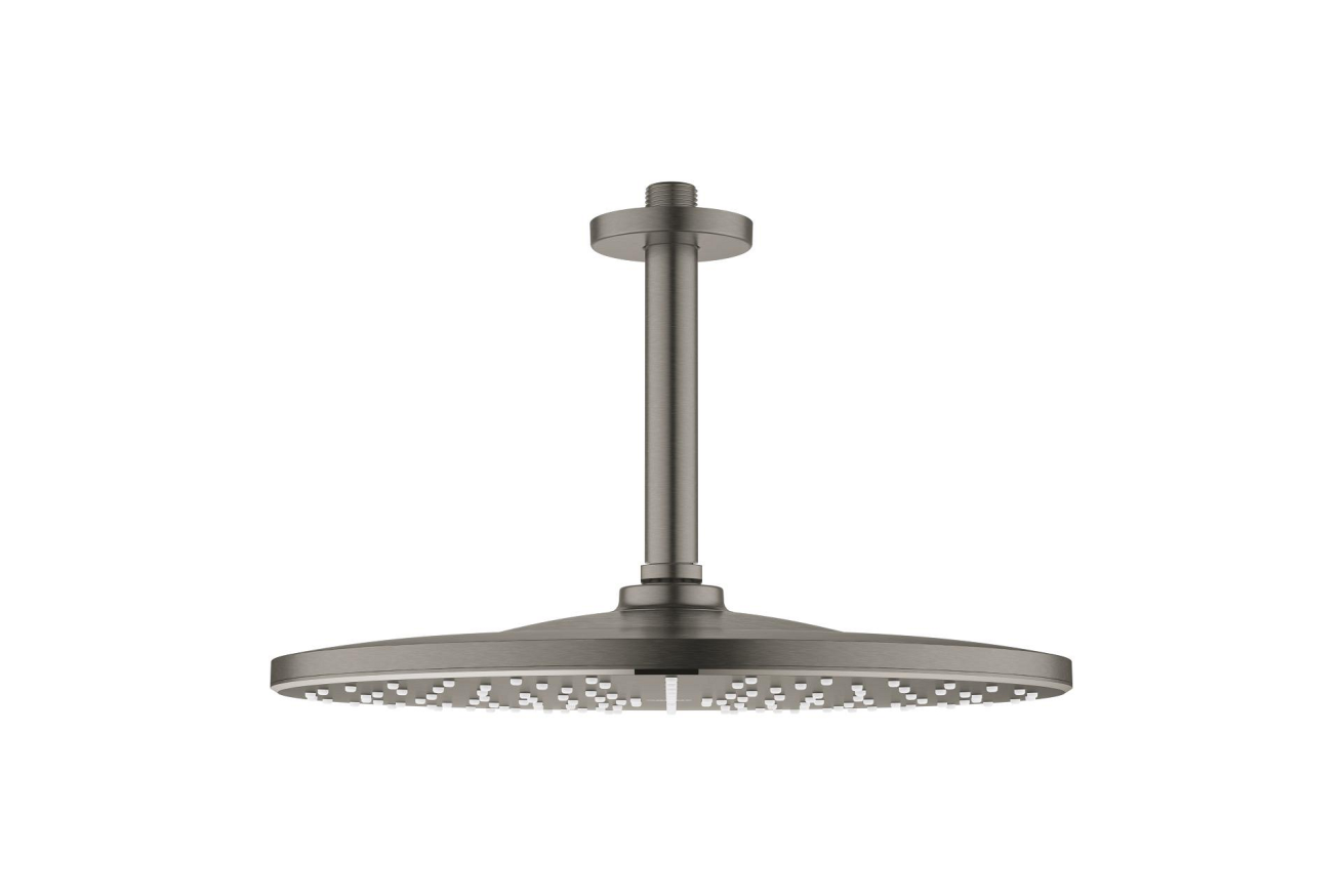 Верхний душ GROHE Rainshower 310 Mono с душевым кронштейном, темный графит матовый (26560AL0)