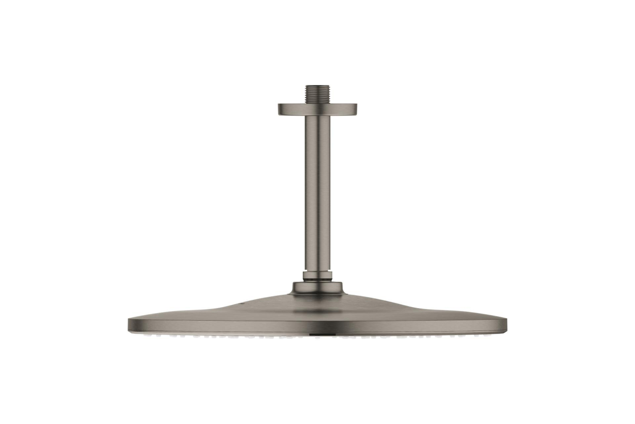 Верхний душ GROHE Rainshower 310 Mono с душевым кронштейном, темный графит матовый (26560AL0)