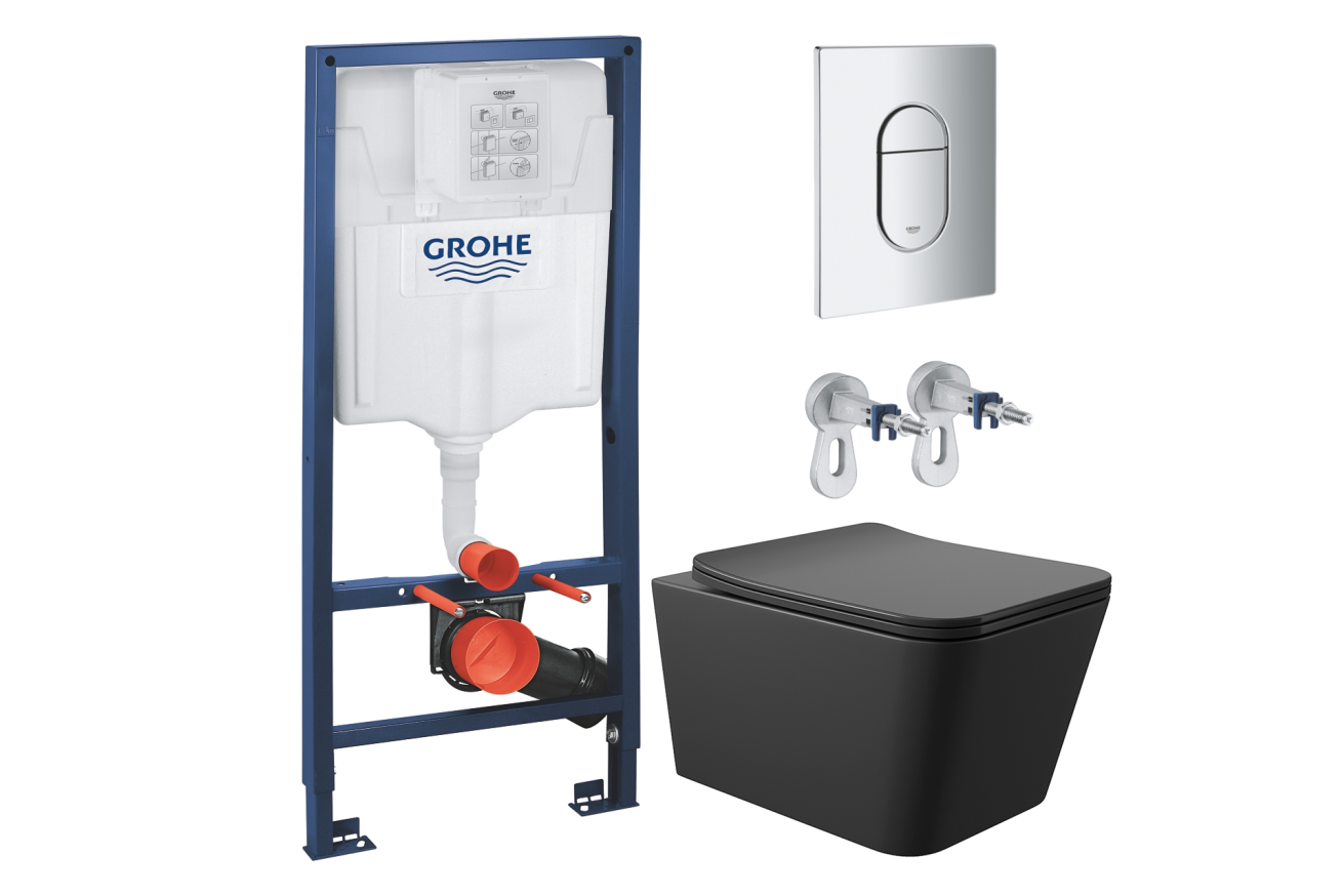 Комплект инсталляции GROHE Rapid SL NW0145/S с унитазом Aqueduto MACIO MAC0140 и раковиной Aqueduto ESPIRAL ESP0340 (NW0389)