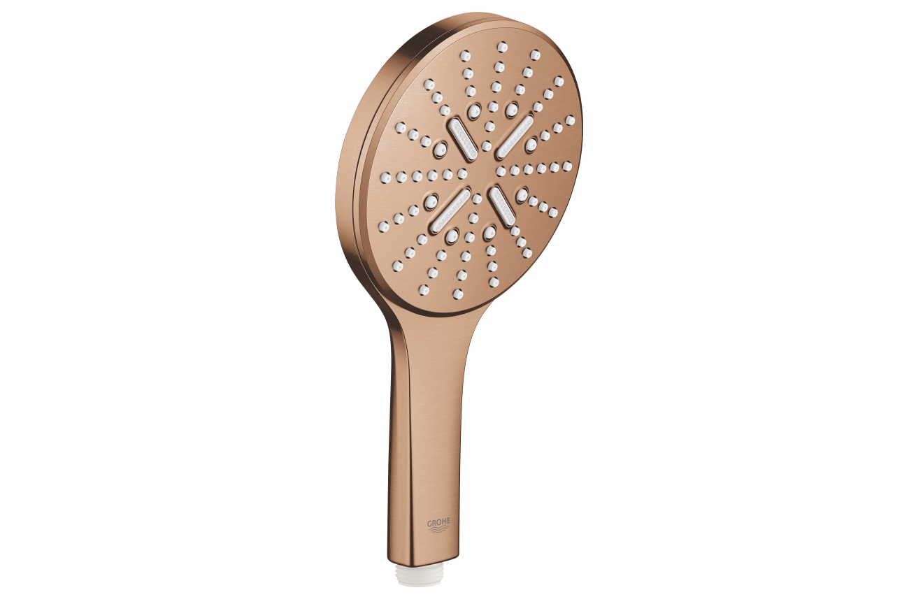 Ручной душ GROHE Rainshower SmartActive 130, 3 режима, теплый закат матовый (26574DL0)