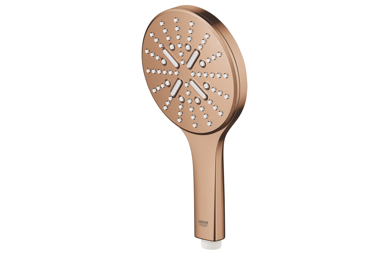 Ручной душ GROHE Rainshower SmartActive 130, 3 режима, теплый закат матовый (26574DL0)