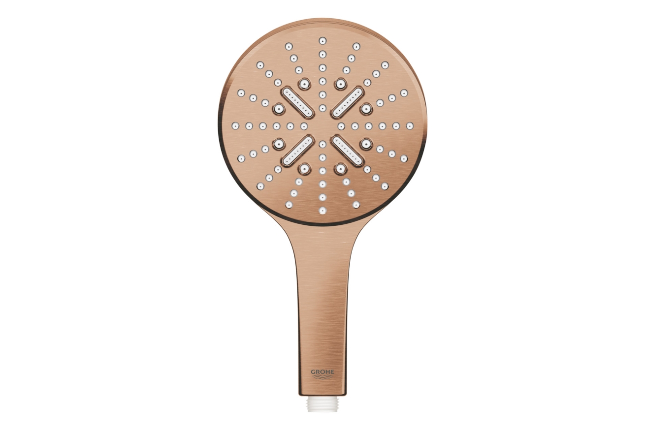 Ручной душ GROHE Rainshower SmartActive 130, 3 режима, теплый закат матовый (26574DL0)