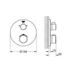 Душевой набор GROHE Grohtherm с Tempesta 210, 1 режим, 9,5 л/мин, хром (34726000)