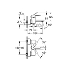 Смеситель для ванны GROHE Lineare, темный графит матовый (33849AL1)
