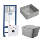 Комплект инсталляции GROHE Rapid SL 38775001 с унитазом Aqueduto MACIO MAC0130 и раковиной Aqueduto ESPIRAL ESP0330 (NW0362)
