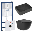 Комплект инсталляции GROHE Rapid SL 38772SH0 с унитазом Aqueduto OVO OVO0140 и раковиной Aqueduto ESPIRAL ESP0440 (NW0504)