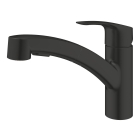 Смеситель для кухни GROHE Eurosmart с вытяжным душем, черный (303052431)