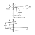 Внешняя часть смесителя для раковины GROHE Allure Brilliant на 2 отверстия, M-Size, хром (29403000)