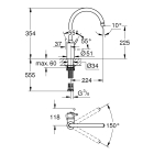 Смеситель для кухни GROHE Concetto, суперсталь (32661DC3)