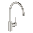 Смеситель для кухни GROHE Concetto с вытяжным изливом, суперсталь (32663DC3)