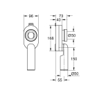 Сифон для писсуара GROHE Bau Ceramic вертикальный (39733000)
