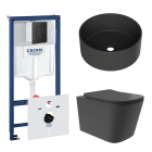 Комплект инсталляции GROHE Solido 38811KF0 с унитазом Aqueduto MACIO Plus MACТ0240 и раковиной Aqueduto ESPIRAL D400 ESP0140 (NW0435)
