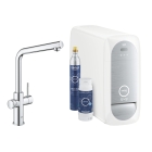 Смеситель для кухни GROHE Blue Home с системой фильтрации, охлаждения и газирования воды, Wi-Fi, хром (31454001)