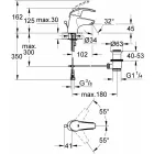 Смеситель для раковины GROHE Eurosmart, хром (32925001)