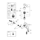 Смеситель для ванны GROHE BauEdge, хром (23605000)