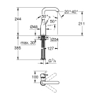 Смеситель для раковины GROHE Essence, хром (23541001)