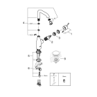 Смеситель для раковины GROHE Essence, хром (23541001)