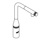 Смеситель для кухни GROHE Essence SmartControl с вытяжным изливом, темный графит матовый (31615AL0)