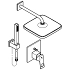 Готовый комплект для ванной комнаты GROHE Eurocube, с верхним душем Tempesta 250 Cube, хром (25239000)
